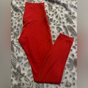 Lululemon Athletica Red Leggings